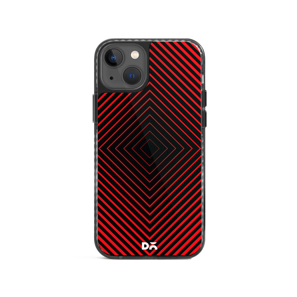 

DailyObjects Rhombus Red Stride 2.0 Case Cover For iPhone 15 Plus