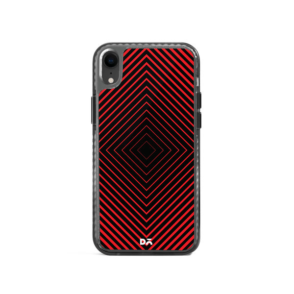 

DailyObjects Rhombus Red Stride 2.0 Case Cover For iPhone XR