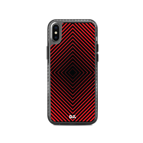 

DailyObjects Rhombus Red Stride 2.0 Case Cover For iPhone XS
