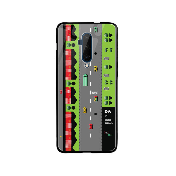 

DailyObjects Road Rage Glass Case Cover For OnePlus 7T Pro