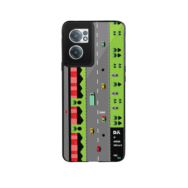 

DailyObjects Road Rage Glass Case Cover For OnePlus Nord CE 2
