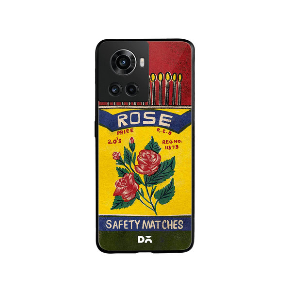 

DailyObjects Rose Matchbox Glass Case Cover For OnePlus 10R