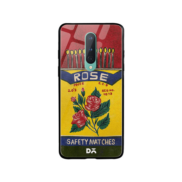 

DailyObjects Rose Matchbox Glass Case Cover For OnePlus 8
