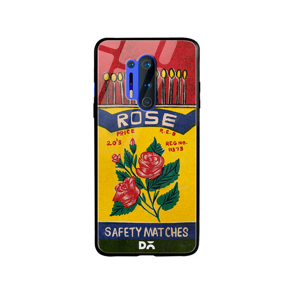 

DailyObjects Rose Matchbox Glass Case Cover For OnePlus 8 Pro