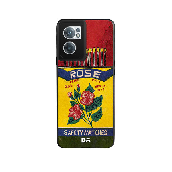 

DailyObjects Rose Matchbox Glass Case Cover For OnePlus Nord CE 2