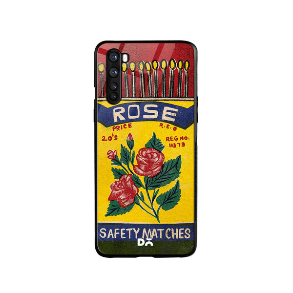 

DailyObjects Rose Matchbox Glass Case Cover For OnePlus Nord