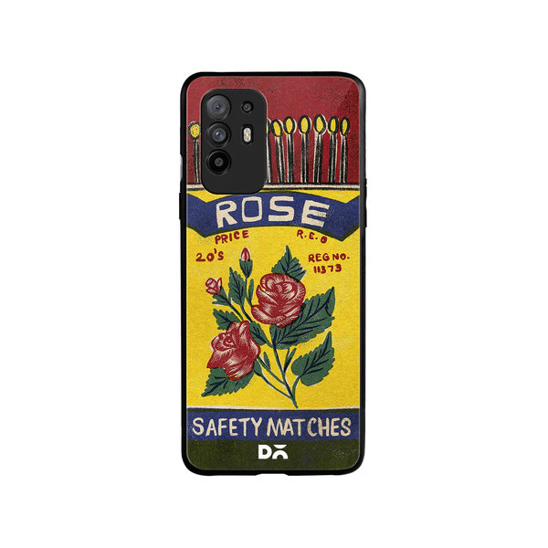 

DailyObjects Rose Matchbox Glass Case Cover For Oppo F19 Pro Plus