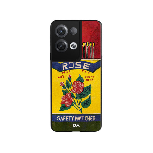 

DailyObjects Rose Matchbox Glass Case Cover For Oppo Reno 8 Pro Plus