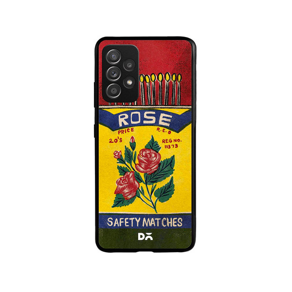 

DailyObjects Rose Matchbox Glass Case Cover For Samsung Galaxy A52