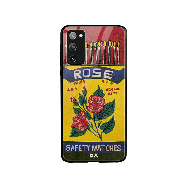 

DailyObjects Rose Matchbox Glass Case Cover For Samsung Galaxy S20 FE