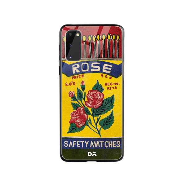 DailyObjects Rose Matchbox Glass Case Cover For Samsung Galaxy S20