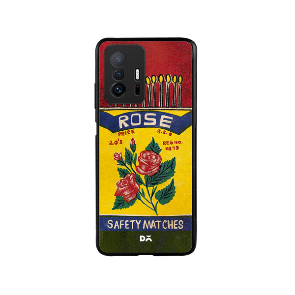 

DailyObjects Rose Matchbox Glass Case Cover For Xiaomi 11T