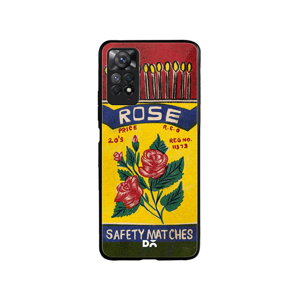 

DailyObjects Rose Matchbox Glass Case Cover For Xiaomi Redmi Note 11 Pro