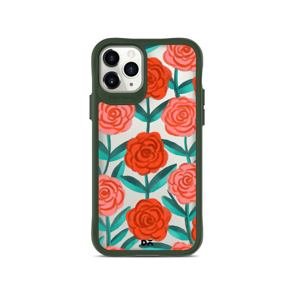 

DailyObjects Rosey Retreat Green Hybrid Clear Case Cover For iPhone 11 Pro Max