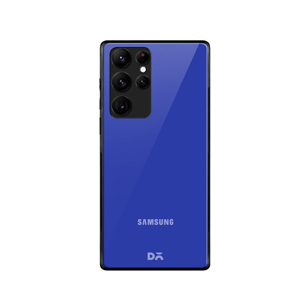 

DailyObjects Royal Blue Glass Case Cover For Samsung Galaxy S22 Ultra