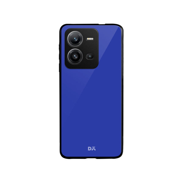 

DailyObjects Royal Blue Glass Case Cover For Vivo V25