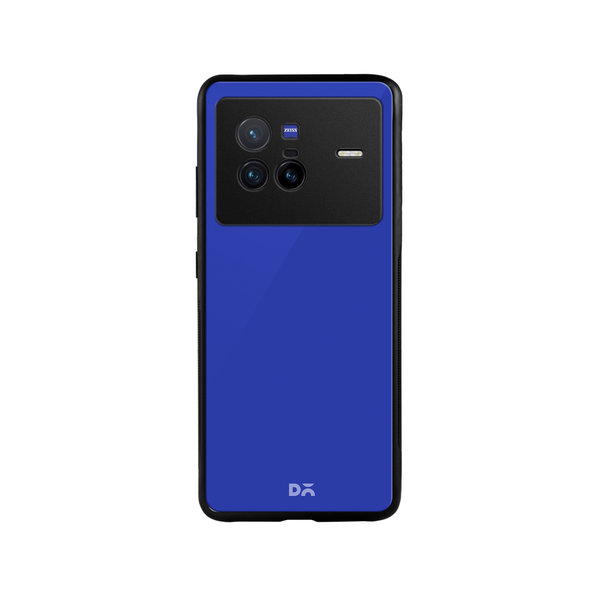 

DailyObjects Royal Blue Glass Case Cover For Vivo X80