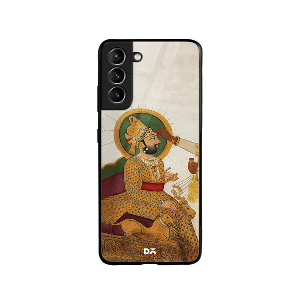 

DailyObjects Royal Tiika Glass Case Cover For Samsung Galaxy S21 Plus