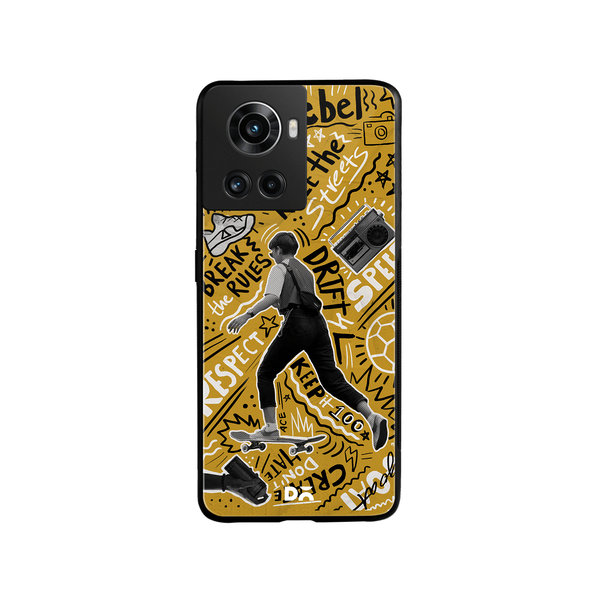 

DailyObjects Rule The Streets Glass Case Cover For OnePlus 10R