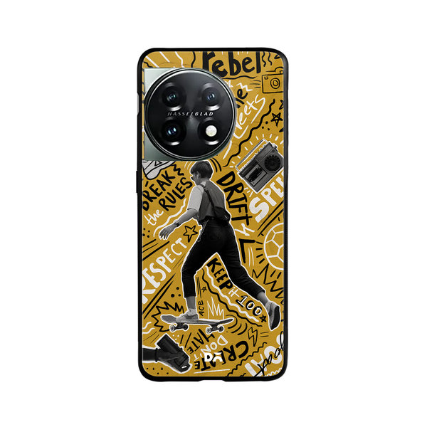

DailyObjects Rule The Streets Glass Case Cover For OnePlus 11 5G