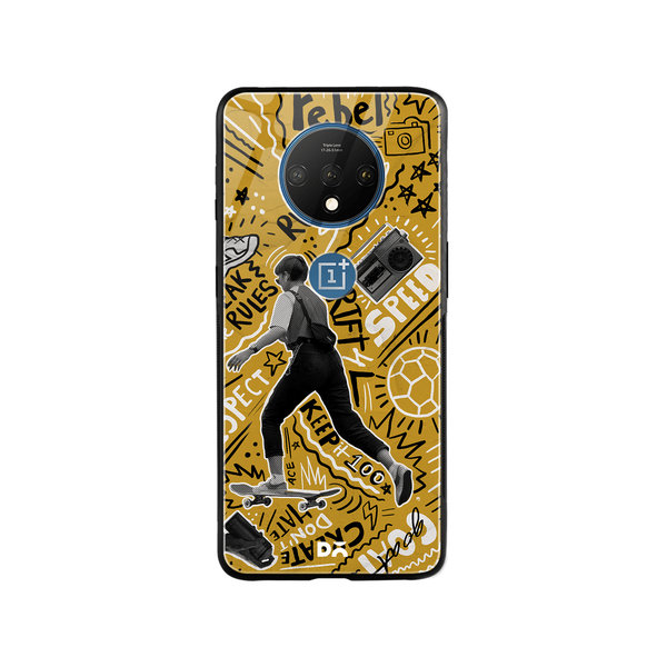 

DailyObjects Rule The Streets Glass Case Cover For OnePlus 7T