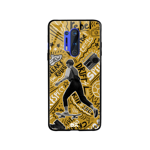 

DailyObjects Rule The Streets Glass Case Cover For OnePlus 8 Pro