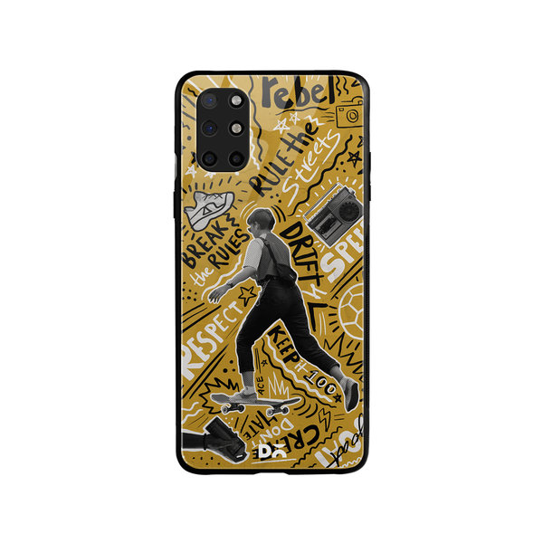 

DailyObjects Rule The Streets Glass Case Cover For OnePlus 8T