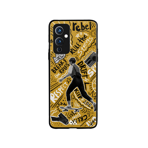 

DailyObjects Rule The Streets Glass Case Cover For OnePlus 9