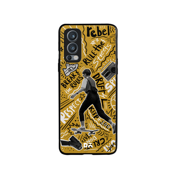 

DailyObjects Rule The Streets Glass Case Cover For OnePlus Nord 2