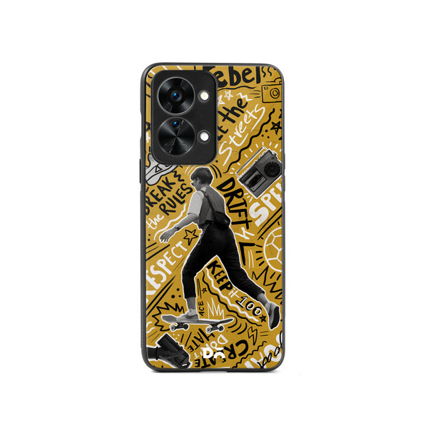 

DailyObjects Rule The Streets Glass Case Cover For OnePlus Nord 2T