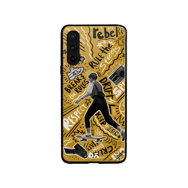 

DailyObjects Rule The Streets Glass Case Cover For OnePlus Nord CE