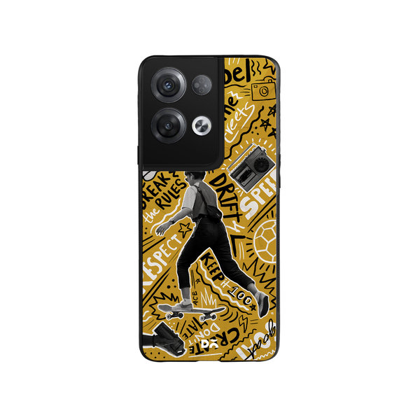 

DailyObjects Rule The Streets Glass Case Cover For Oppo Reno 8 Pro Plus