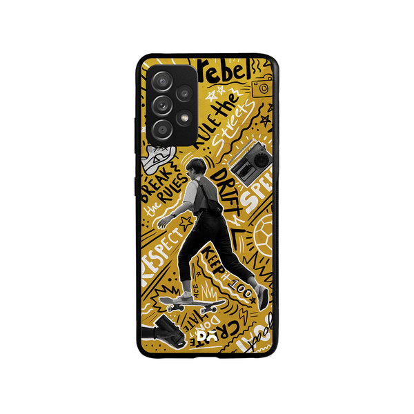 

DailyObjects Rule The Streets Glass Case Cover For Samsung Galaxy A52