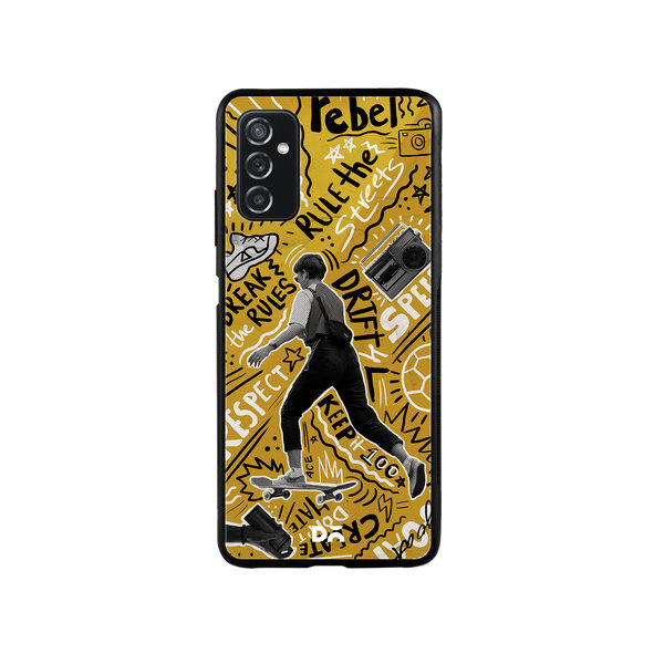 

DailyObjects Rule The Streets Glass Case Cover For Samsung Galaxy M52