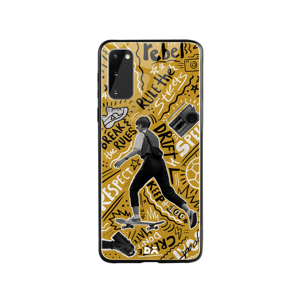 

DailyObjects Rule The Streets Glass Case Cover For Samsung Galaxy S20