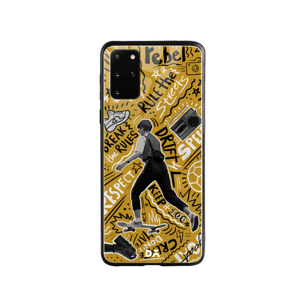

DailyObjects Rule The Streets Glass Case Cover For Samsung Galaxy S20 Plus