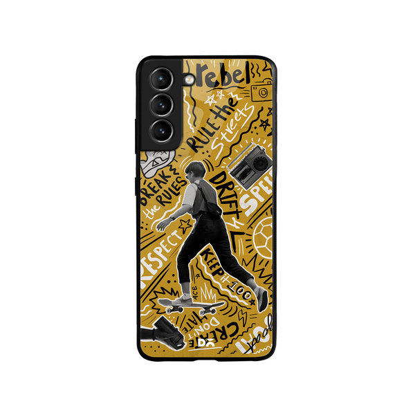 

DailyObjects Rule The Streets Glass Case Cover For Samsung Galaxy S21 Plus