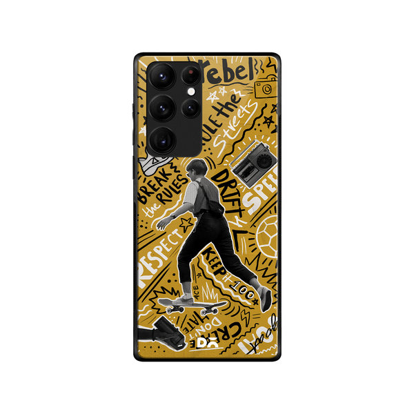 

DailyObjects Rule The Streets Glass Case Cover For Samsung Galaxy S22 Ultra