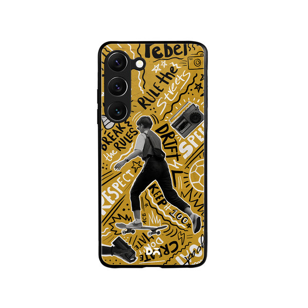 

DailyObjects Rule The Streets Glass Case Cover For Samsung Galaxy S23 Plus