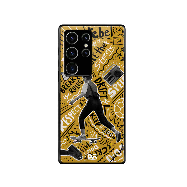 

DailyObjects Rule The Streets Glass Case Cover For Samsung Galaxy S23 Ultra