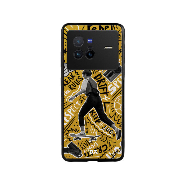 

DailyObjects Rule The Streets Glass Case Cover For Vivo X80