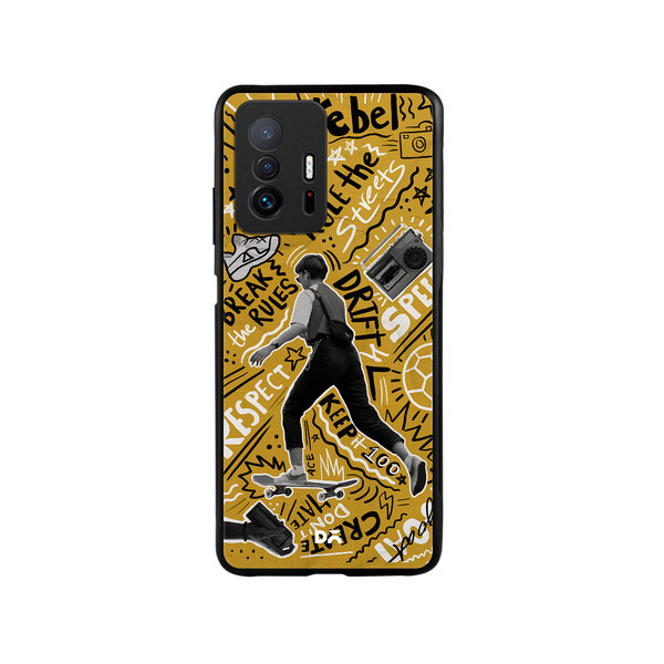

DailyObjects Rule The Streets Glass Case Cover For Xiaomi 11T