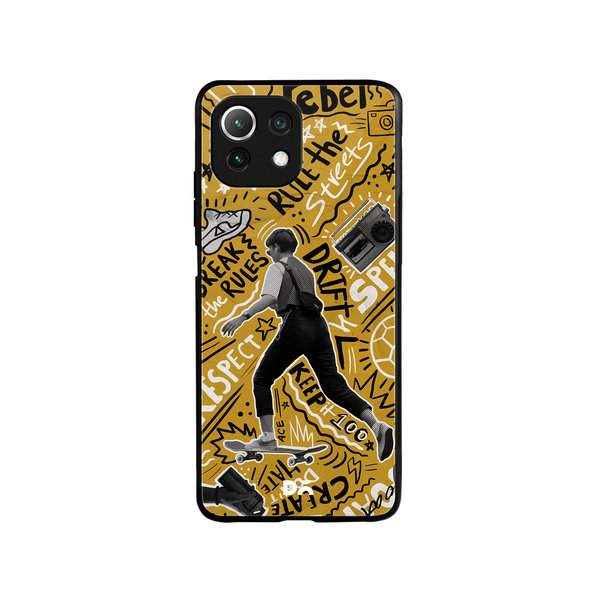

DailyObjects Rule The Streets Glass Case Cover For Xiaomi Mi 11 Lite