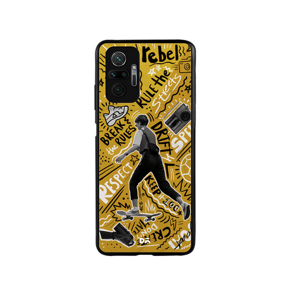 DailyObjects Rule The Streets Glass Case Cover For Xiaomi Redmi Note 10 Pro