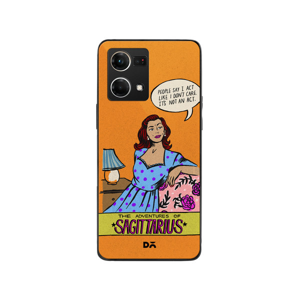 

DailyObjects Sagittarius Glass Case Cover For Oppo Reno 7