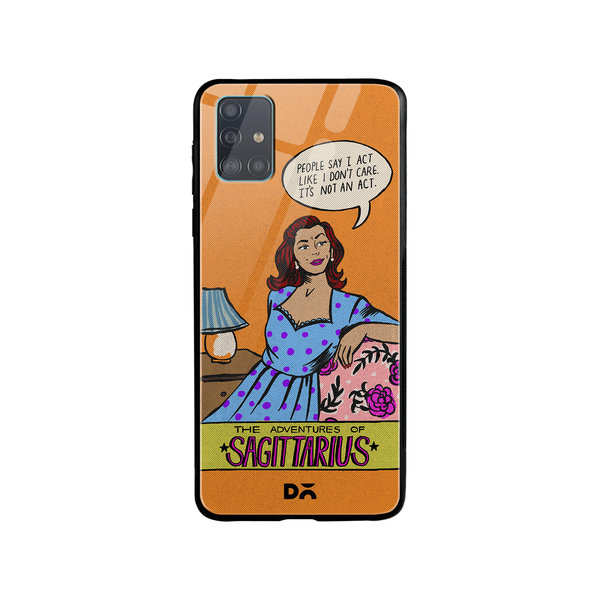 

DailyObjects Sagittarius Glass Case Cover For Samsung Galaxy A71