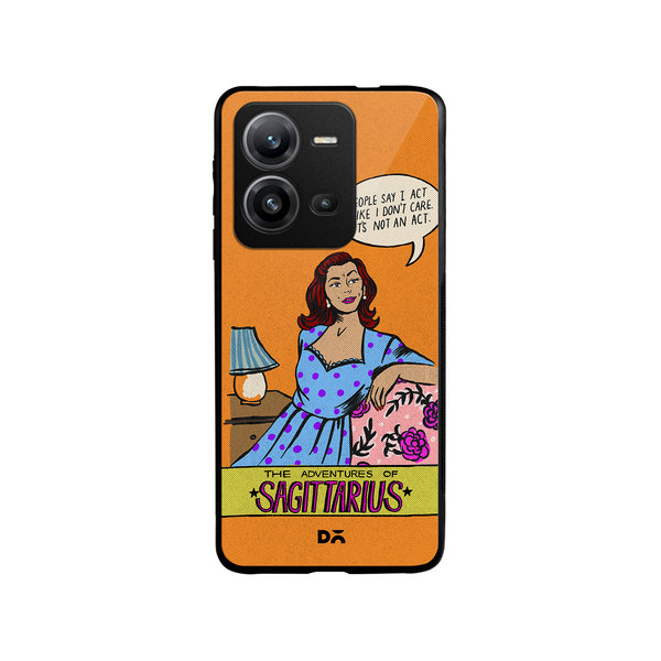 

DailyObjects Sagittarius Glass Case Cover For Vivo V25