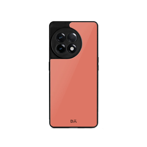 DailyObjects Salmon Glass Case Cover For OnePlus 11R