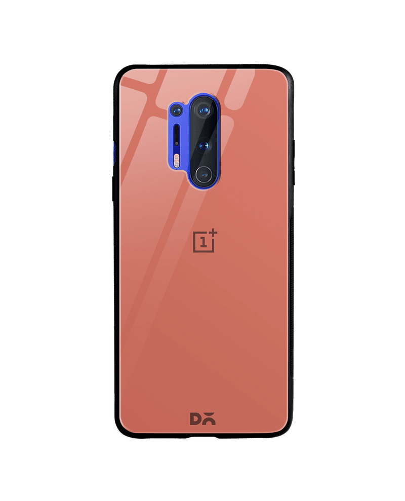 Salmon Glass Case Cover For OnePlus 8 Pro