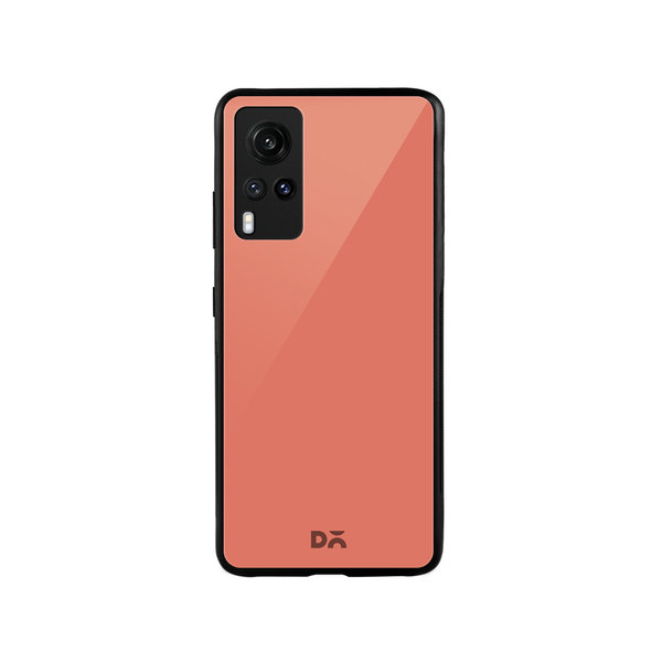 

DailyObjects Salmon Glass Case Cover For Vivo X60